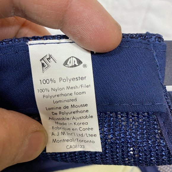 Vintage Hat Cap Snapback Navy Blue INNISFREE 75 Years 1911-1986 - BROKEN SNAPS - Picture 7 of 9